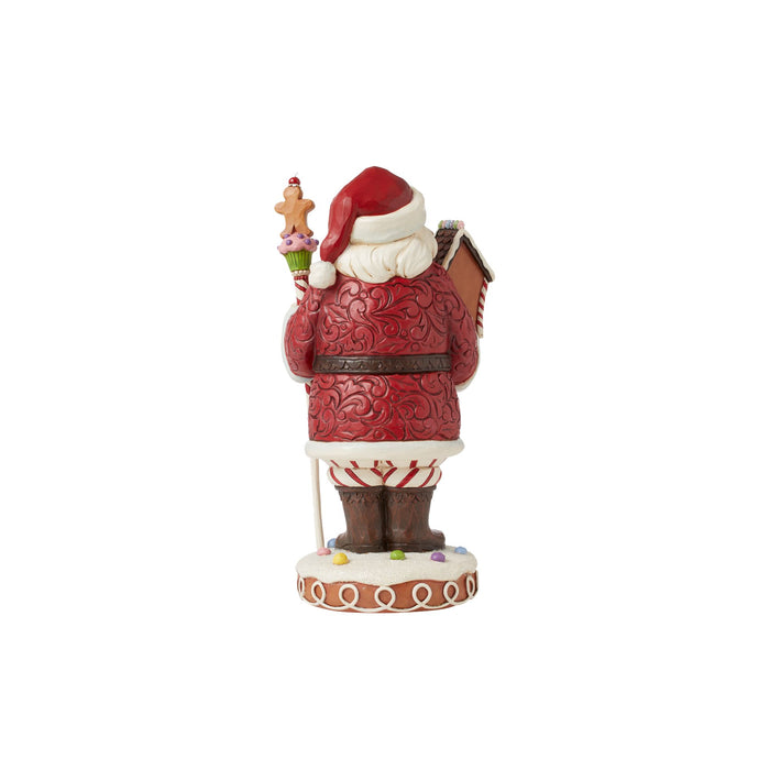 Enesco Gingerbread Santa Staff Fig