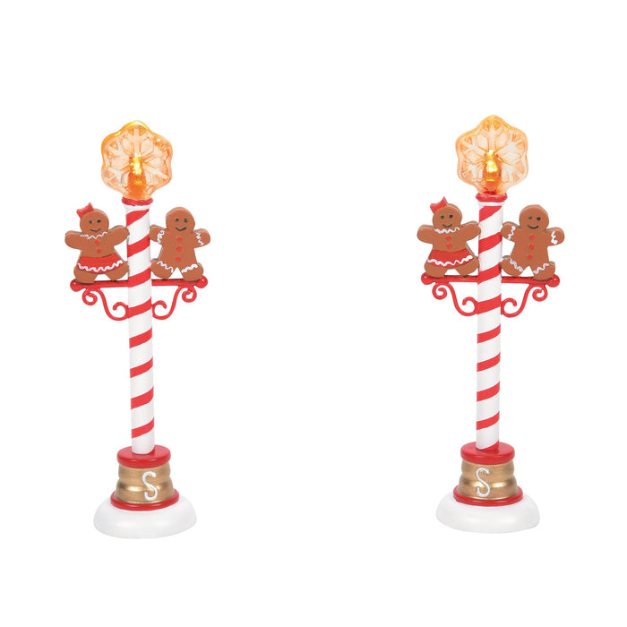 Enesco Gingerbread Street Lights