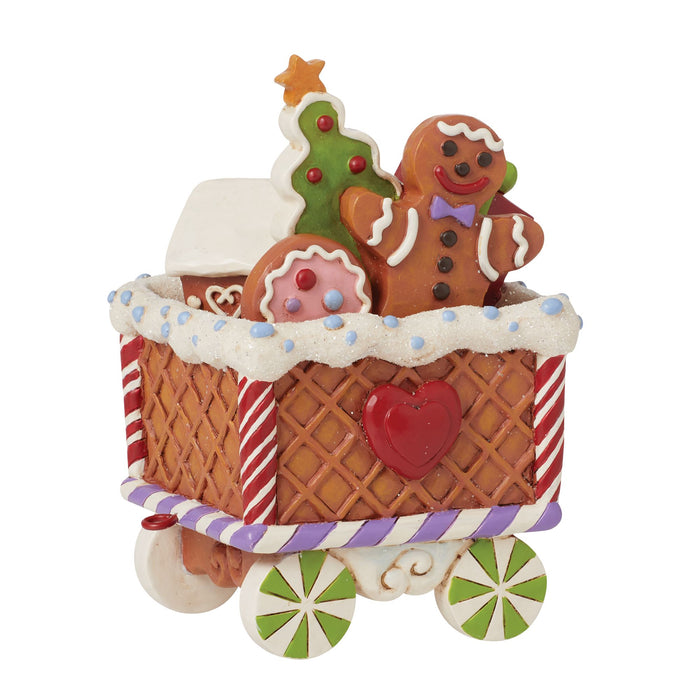 Enesco Gingerbread Train Car Figurine