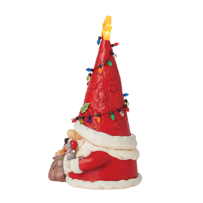 Enesco Gnome Santa Wrap In Lights Fig