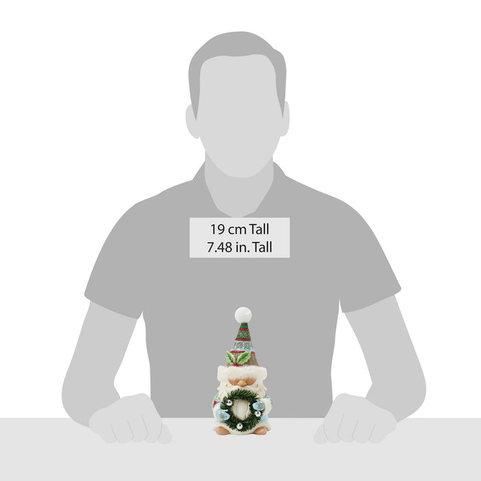 Enesco Gnome Wreath & Fur Hat Fig