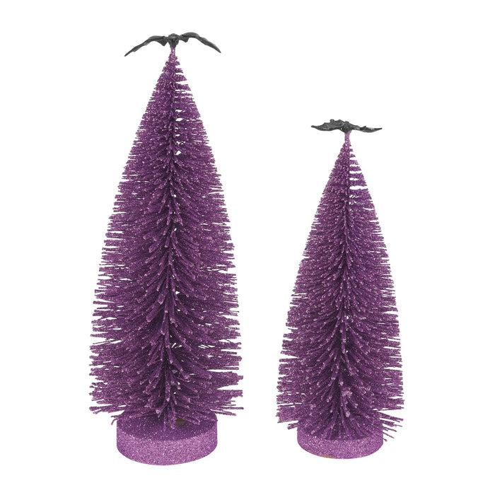 Enesco Gone Batty Trees S/2