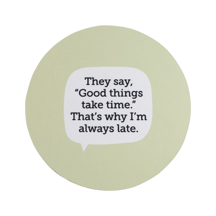 Enesco Good Things Late Mouse Pad