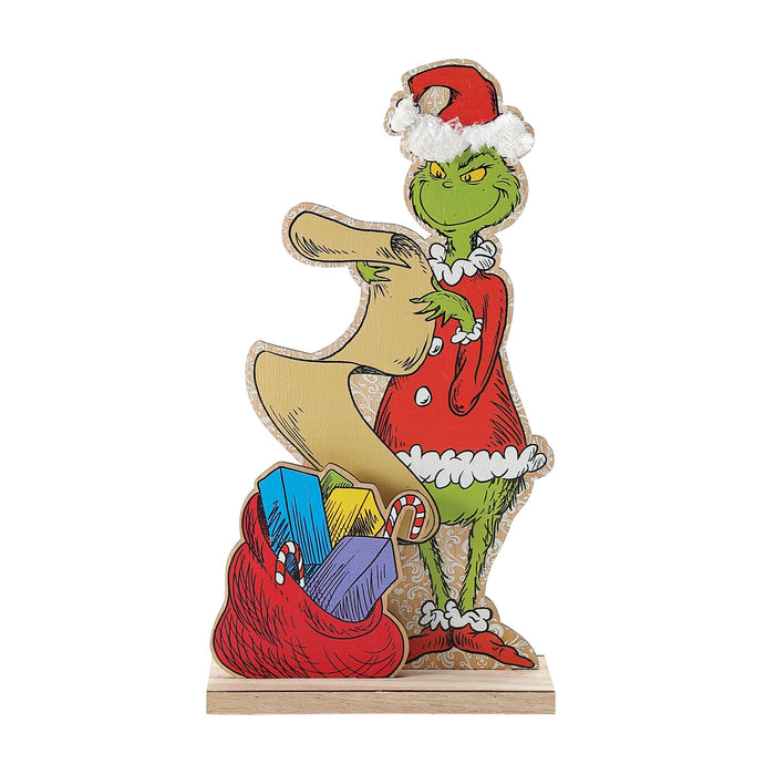 Enesco Grinch and List Table Sitter