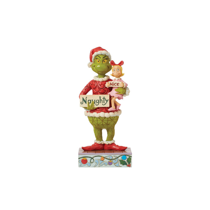 Enesco Grinch & Cindy Hold Sign Fig