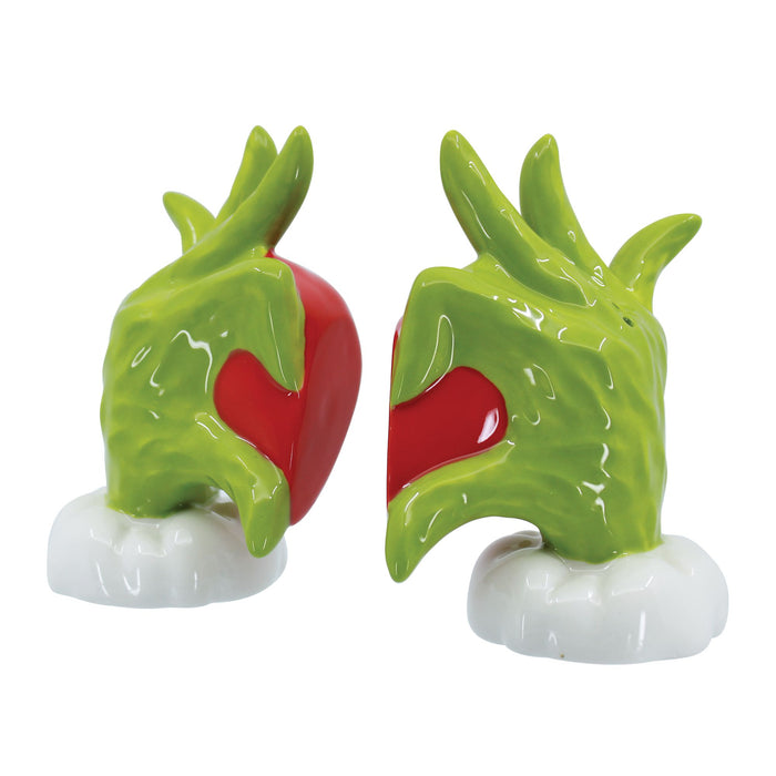 Enesco Grinch Heart Hands S&P Set