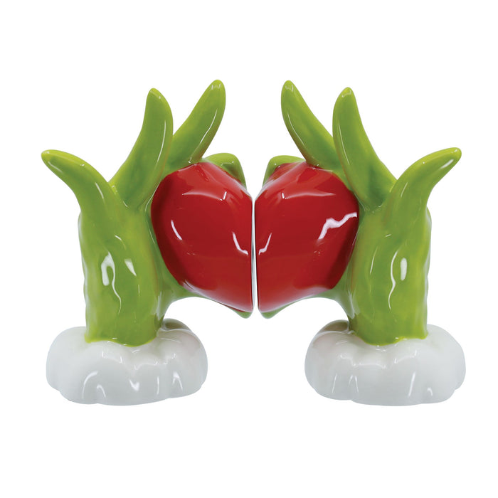 Enesco Grinch Heart Hands S&P Set