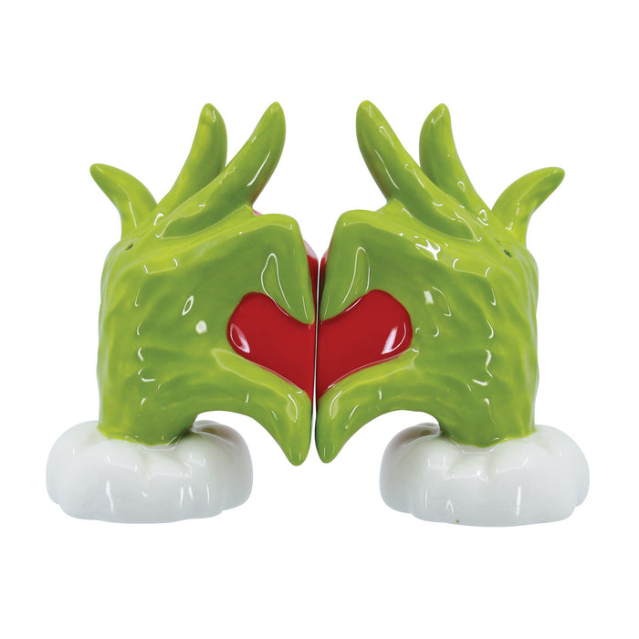 Enesco Grinch Heart Hands S&P Set