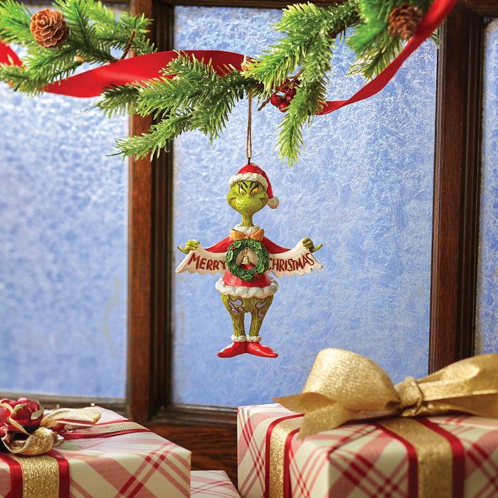 Enesco Grinch Holding Banner