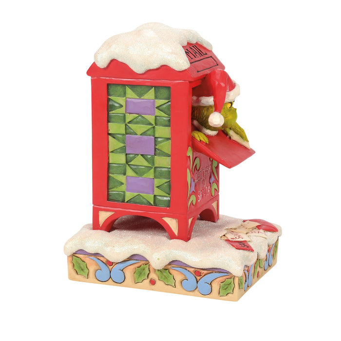 Enesco Grinch In Mailbox Figurine