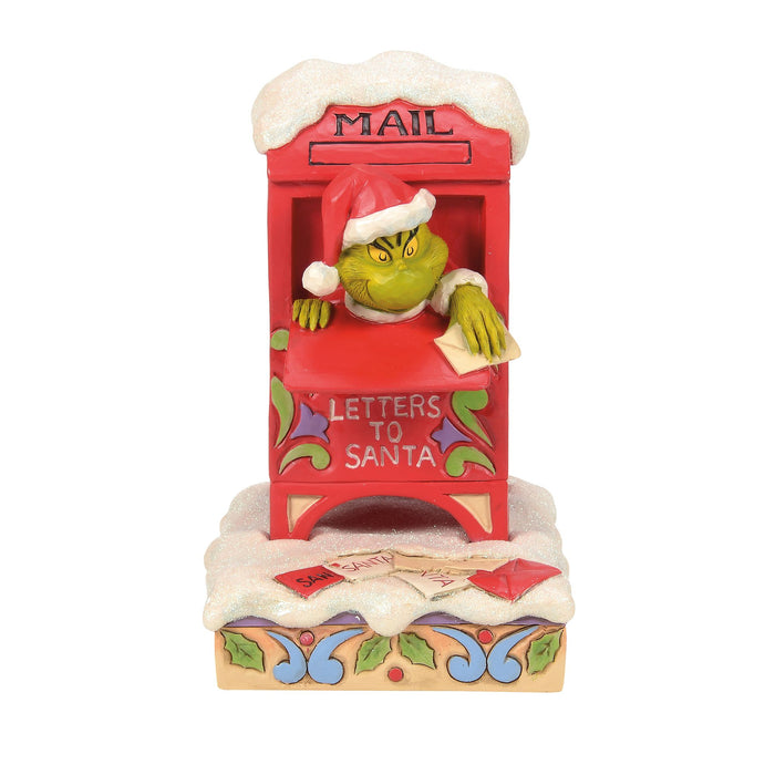 Enesco Grinch in Mailbox Figurine
