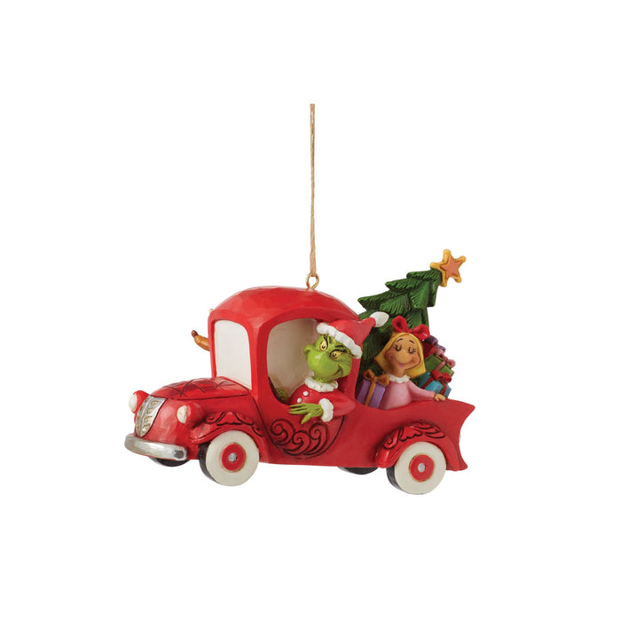 Enesco Grinch In Red Truck Ornament