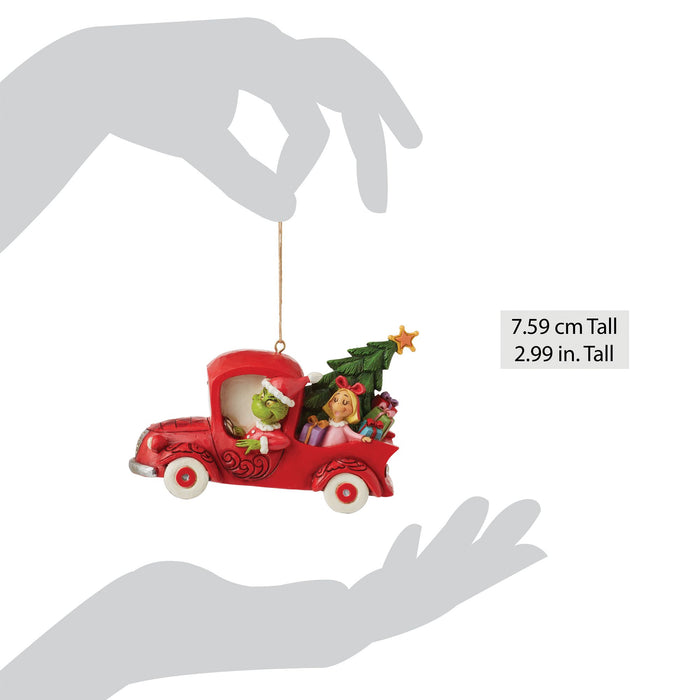 Enesco Grinch In Red Truck Ornament
