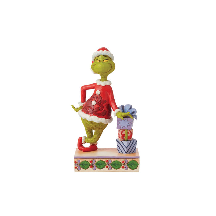 Enesco Grinch Leaning on Gifts