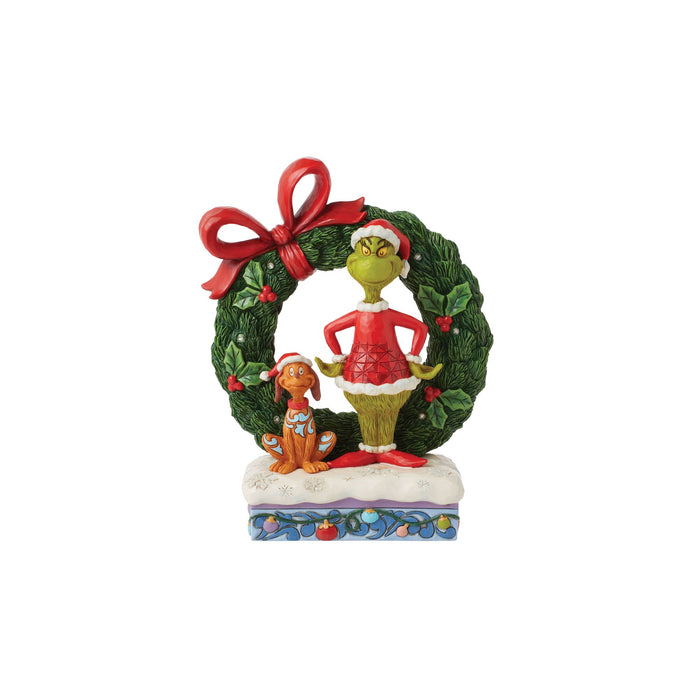 Enesco Grinch & Max In Wreath Fig