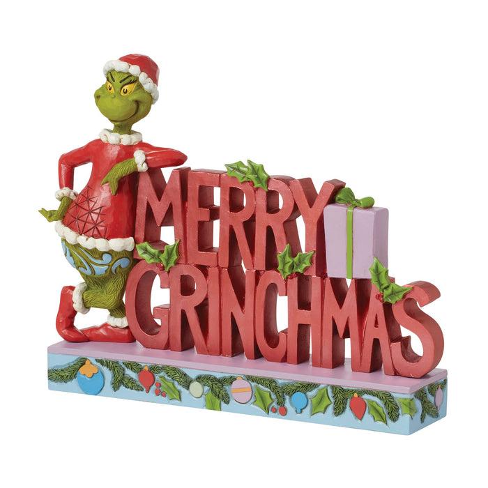Enesco Grinch "Merry Grinchmas" Word