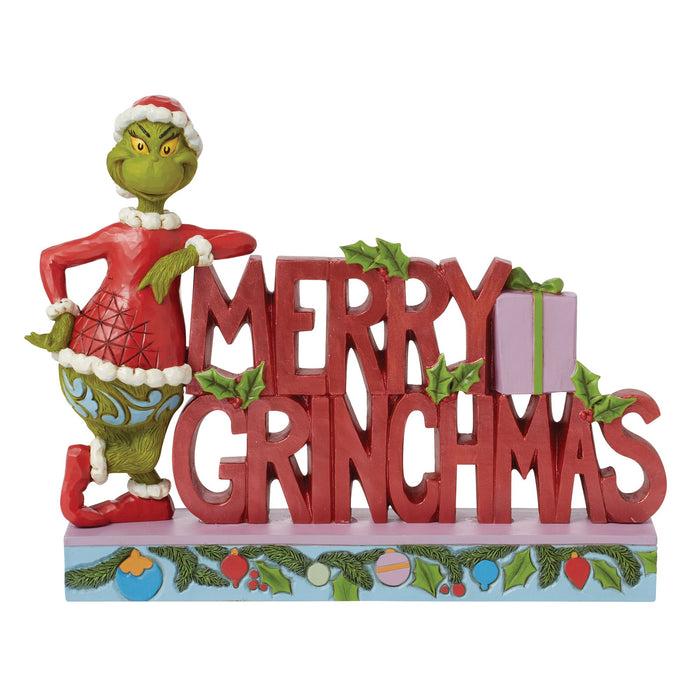 Enesco Grinch "Merry Grinchmas" Word
