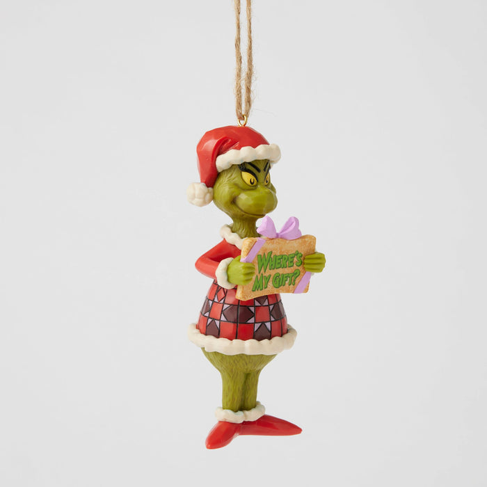 Enesco Grinch Message Ornament