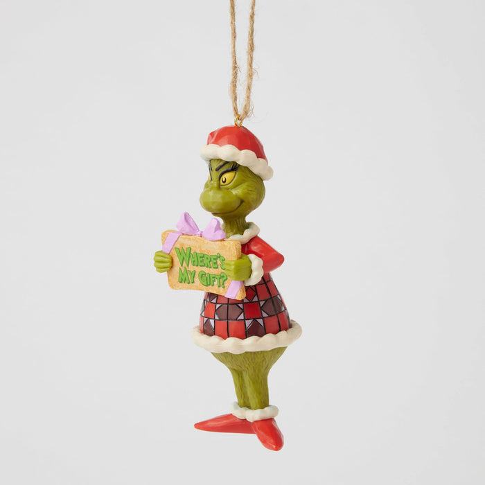 Enesco Grinch Message Ornament