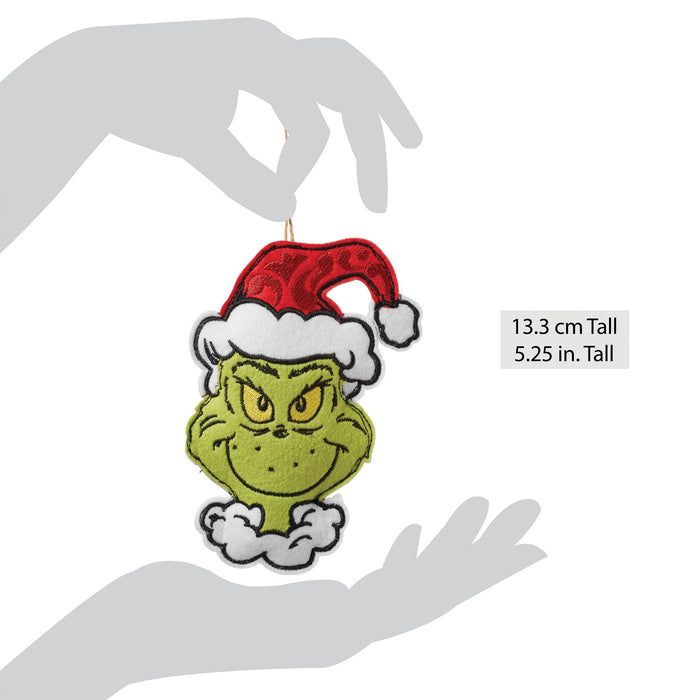Enesco Grinch Naughty/Nice Felt Orn