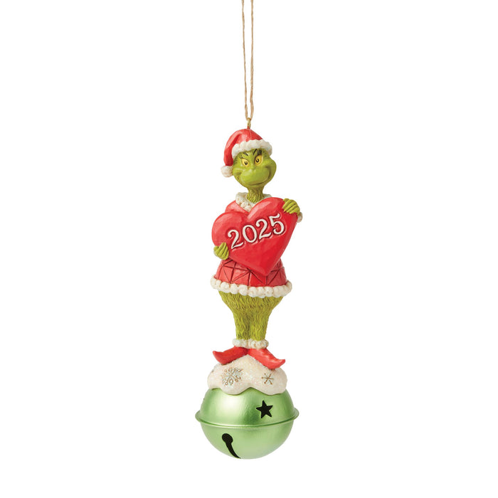 Enesco Grinch on Bell Dated 2025