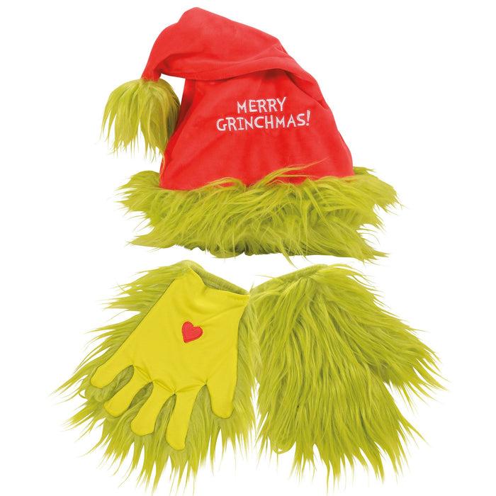 Enesco Grinch Santa Hat & Gloves st/2