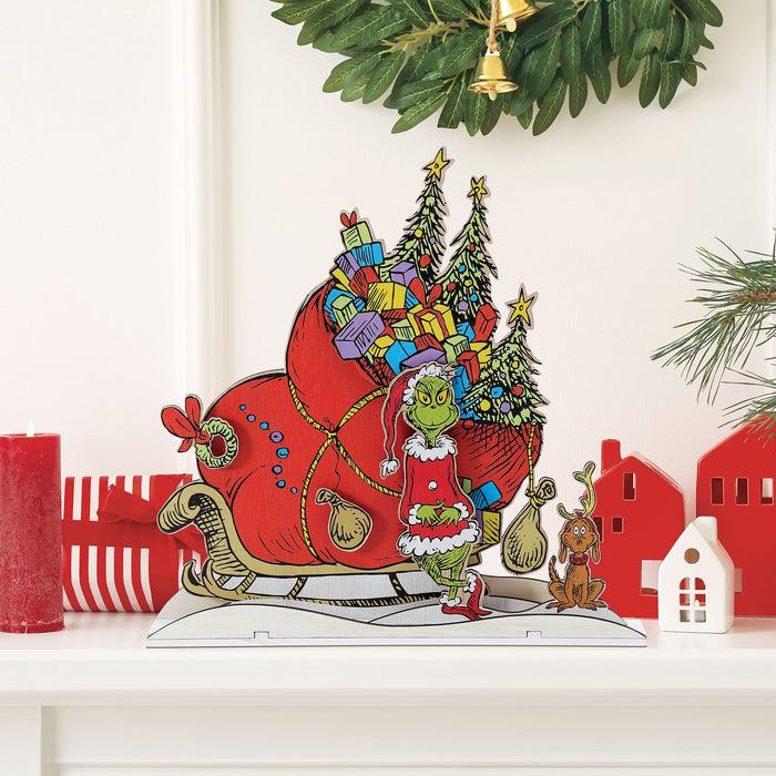 Enesco Grinch Sleigh Mantle Decor
