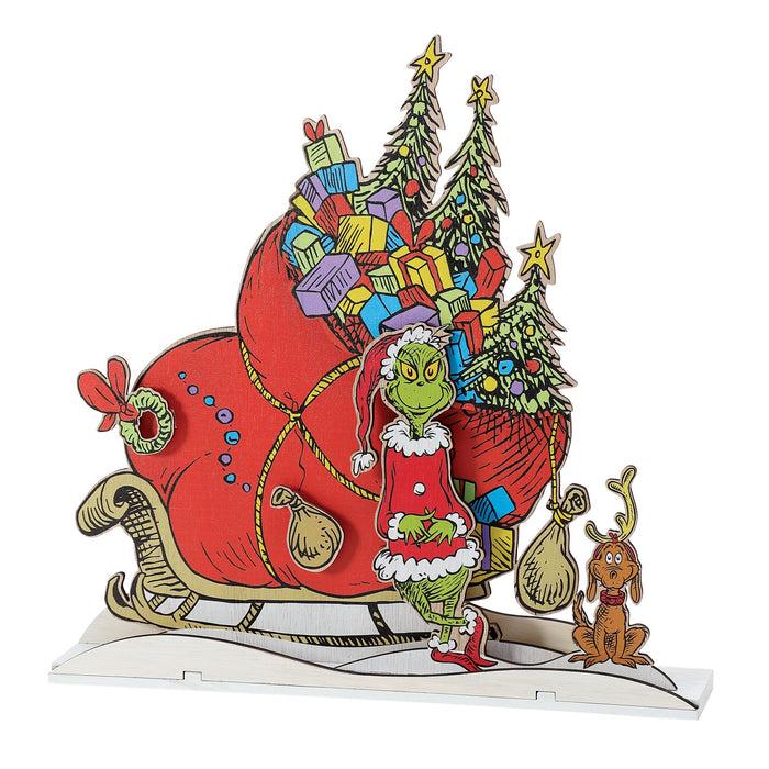 Enesco Grinch Sleigh Mantle Decor