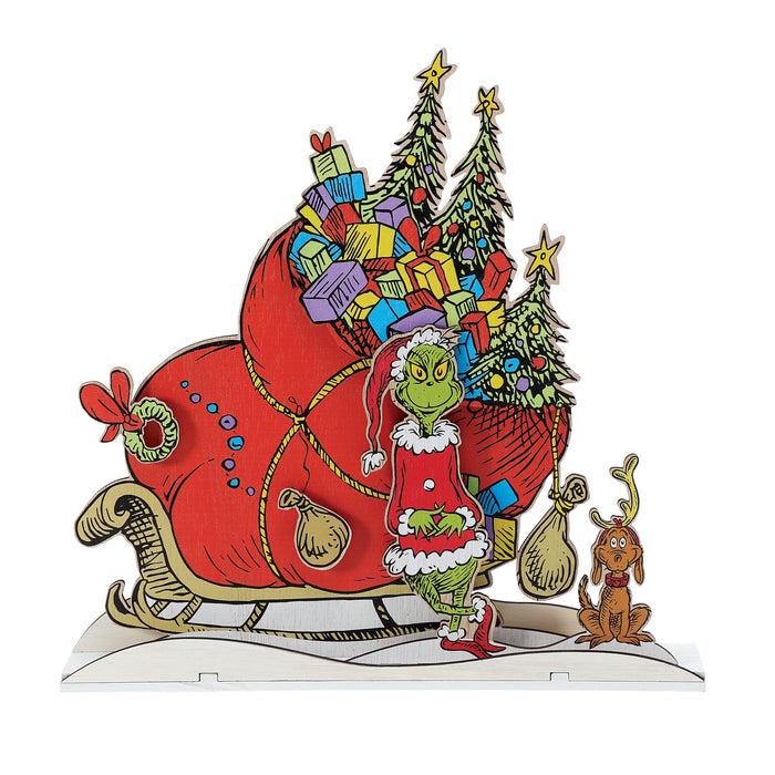 Enesco Grinch Sleigh Mantle Decor