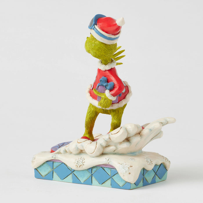 Enesco Grinch Snowboarding Fig