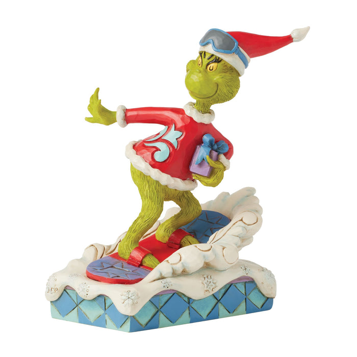Enesco Grinch Snowboarding Fig