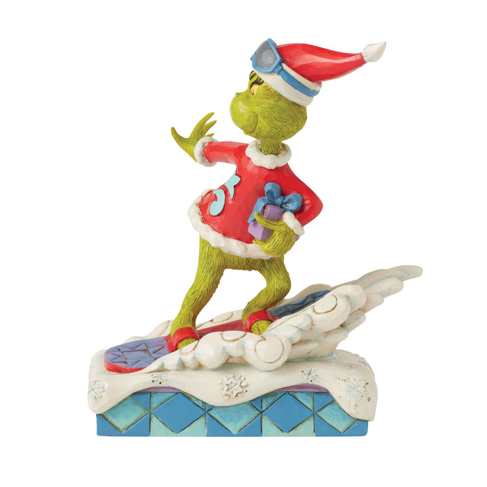 Enesco Grinch Snowboarding Fig