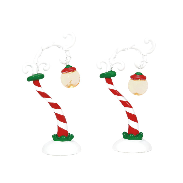 Enesco Grinch Streetlights st/2