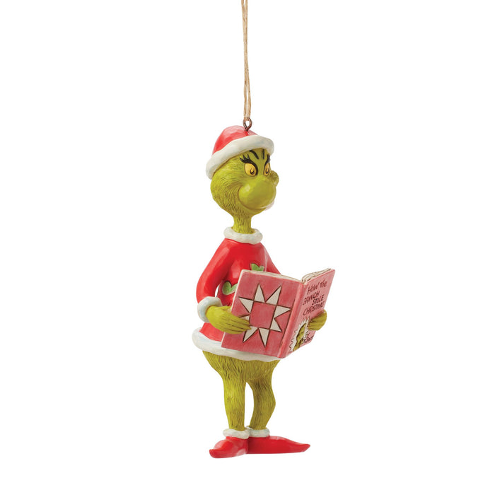 Enesco Grinch With Book Ornament