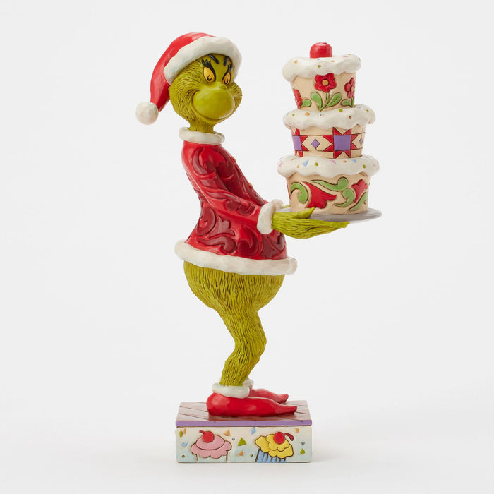 Enesco Grinch With Grinchy Cake
