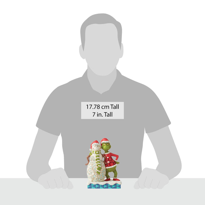 Enesco Grinch With Grinchy Snowman