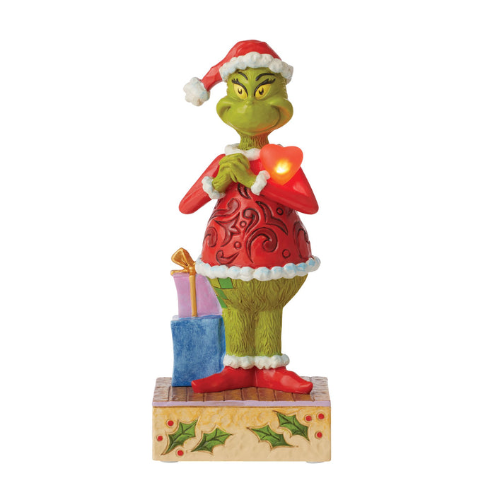 Enesco Grinch with Large Red Heart