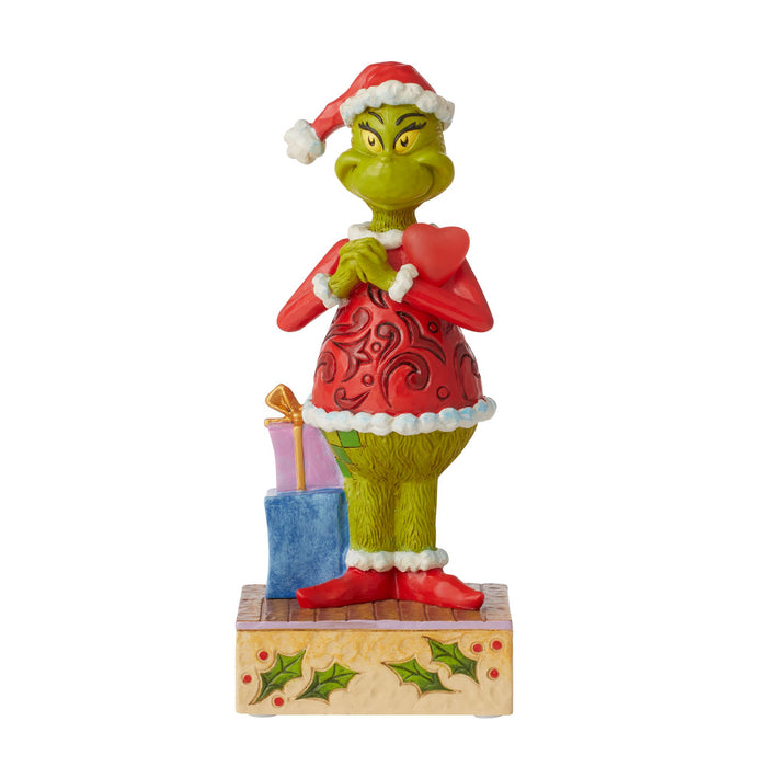 Enesco Grinch With Large Red Heart