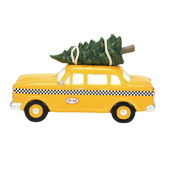 Enesco Hailing Christmas Cab