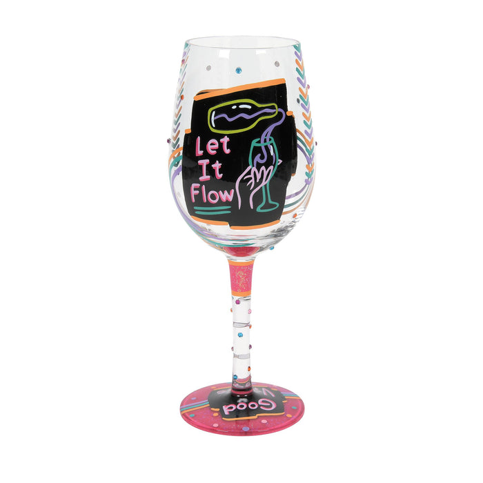 Enesco Happy Hour Wine Glass
