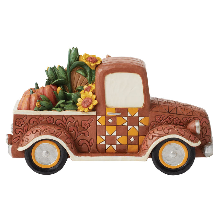 Enesco Harvest Pickup Truck Figurine