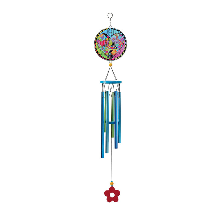 Enesco Heart Windchime