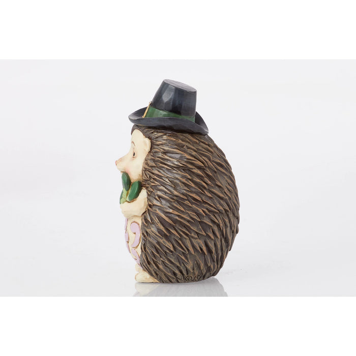 Enesco Hedgehog Green Hat And Clover