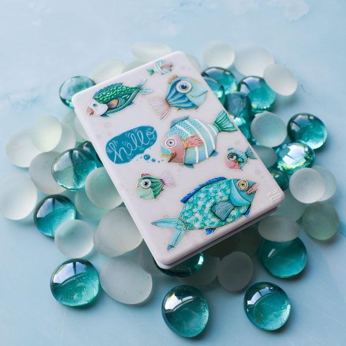 Enesco Hello Fish Compact Mirror