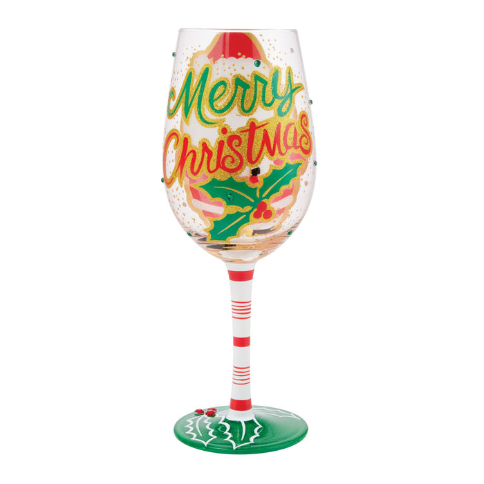 Enesco Here Comes Santa Claus Glass