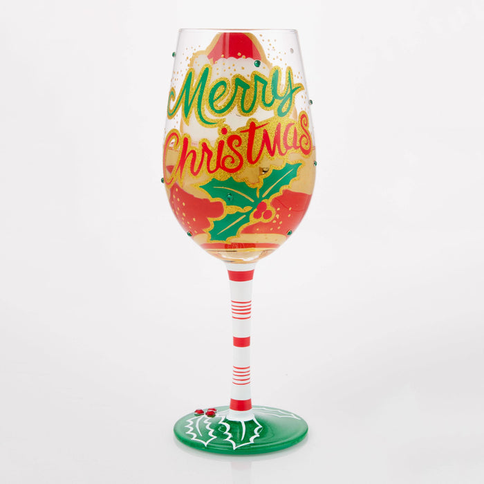 Enesco Here Comes Santa Claus Glass