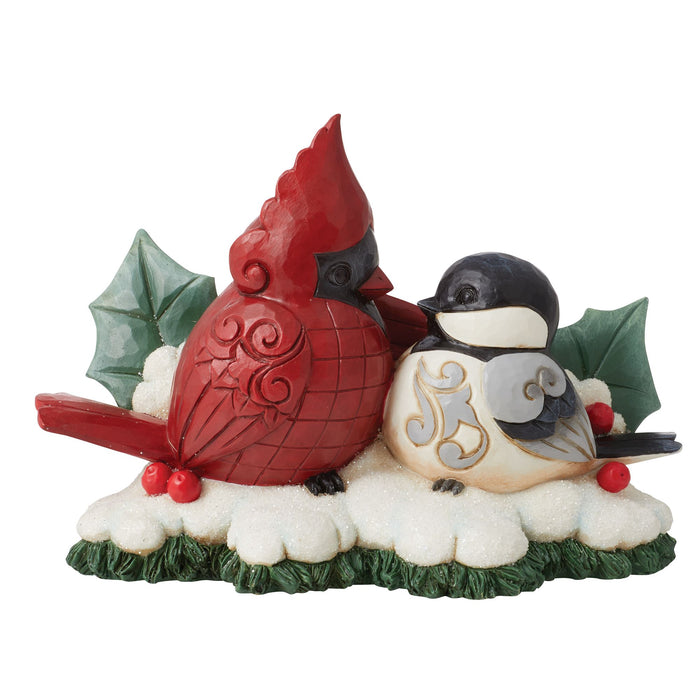 Enesco HG Cardinal & Chickadee Fig