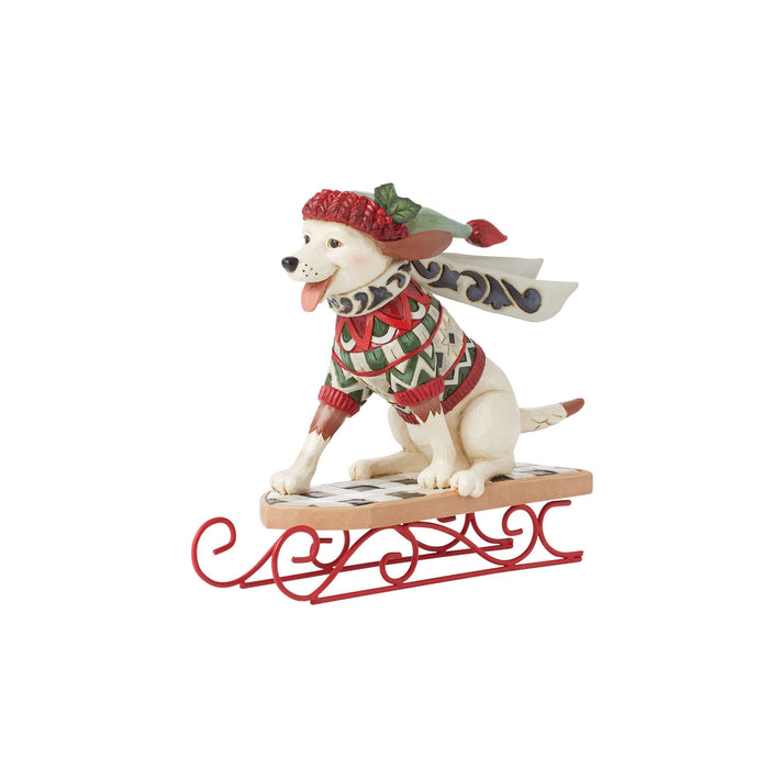 Enesco Highland Glen Dog on Sled Fig