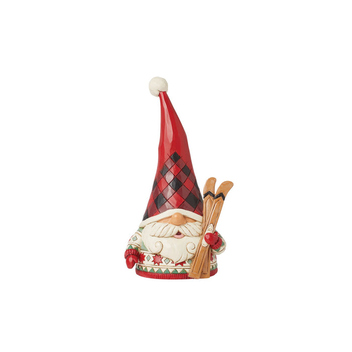 Enesco Highland Glen Gnome Skis Fig