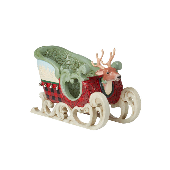 Enesco Highland Glen Large Sled Fig